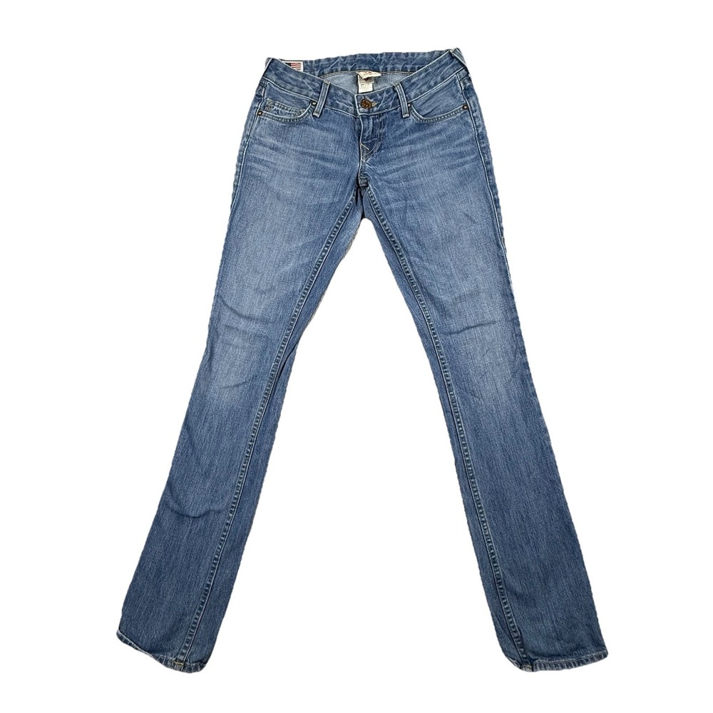 WOMENS TRUE RELIGION JOHNNY STRAIGHT LEG JEANS SIZE 25 MADE IN‎ USA VINTAGE